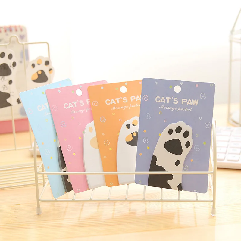 

5 pcs/lot Lovely cat claw sticker notes creative memo pads messages notes school and office supplies