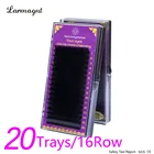 20 чехловНабор для наращивания ресниц из норки, индивидуальное удлинение ресниц, натуральные ресницы, накладные ресницы, инструмент для макияжа