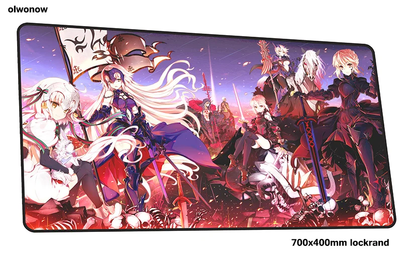 Коврик для мыши Fate 700x400x3 мм милый игровой коврик для мыши Коврик для геймера игровая компьютерная настольная клавиатура со встроенной мышью большие игровые коврики