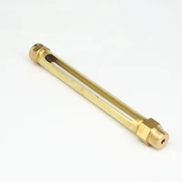 38 bsp male 150mm length lube devices straight brass oil level gauge sight glass for lathes oil sump
