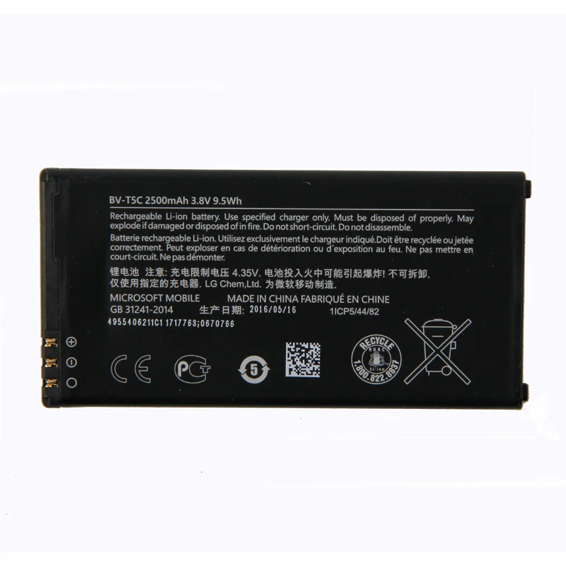 Оригинальный аккумулятор для телефона Nokia Lumia 640 RM 1113 1073 Dual 1077 2500 мАч|Аккумуляторы