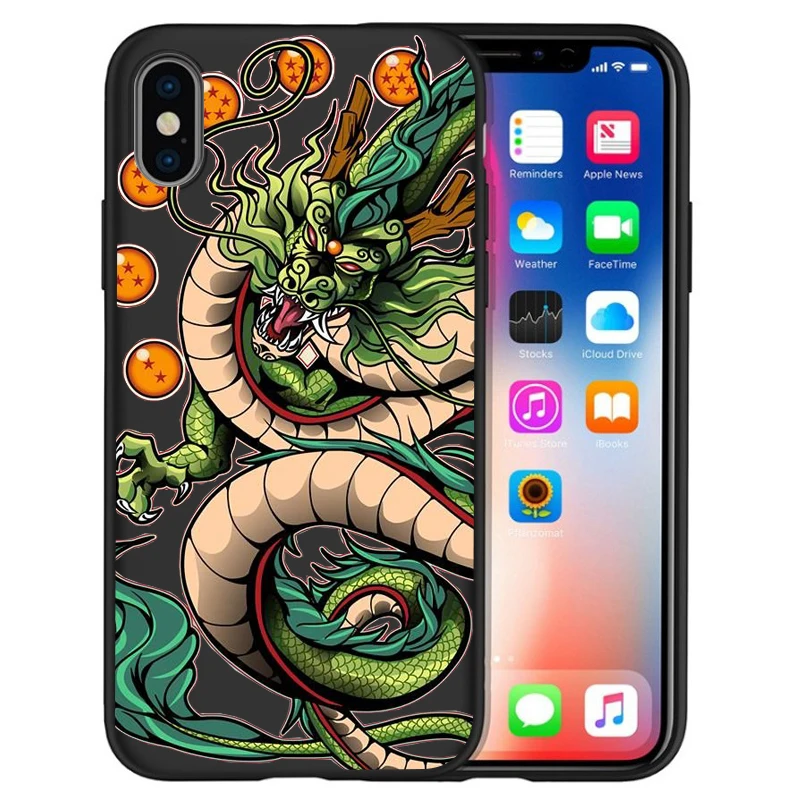 Роскошный чехол Goku Dragon Ball Super Saiyan Vegeta Dragon для iPhone XR 5 5S 6 6S 7 8 Plus X XS Max, мягкий силиконовый чехол Etui - Цвет: 02