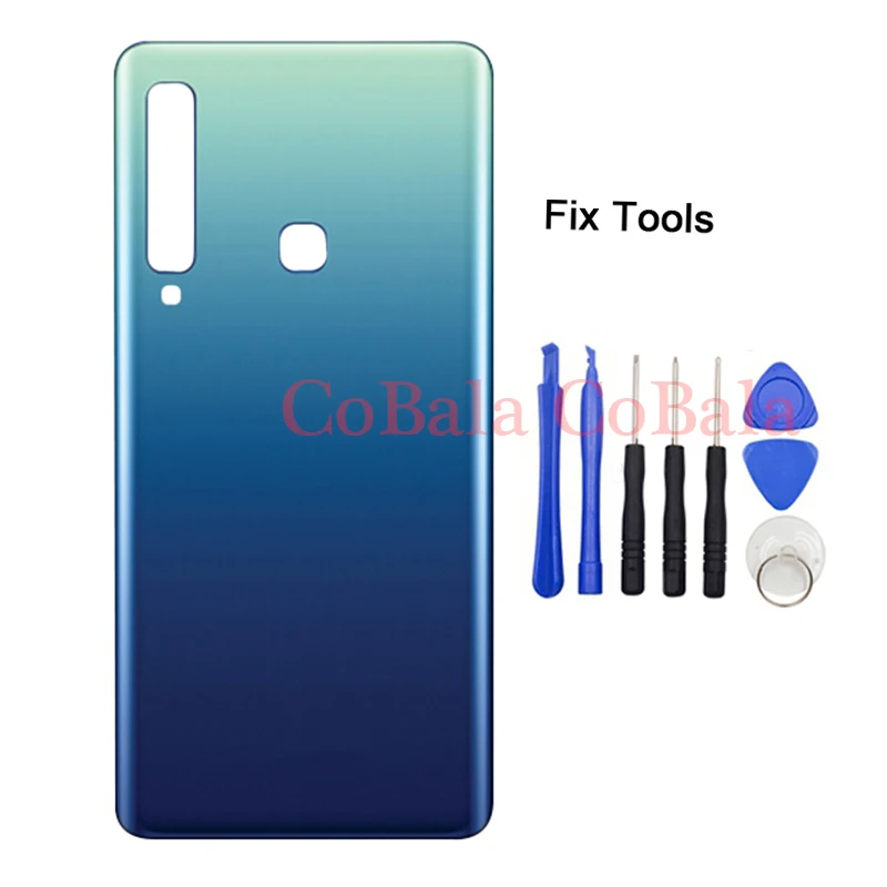 1 шт. для samsung Galaxy A9 A9 Star Pro A9S A920 A920F задняя крышка для батареи задняя панель Стекло Корпус чехол Запасная часть