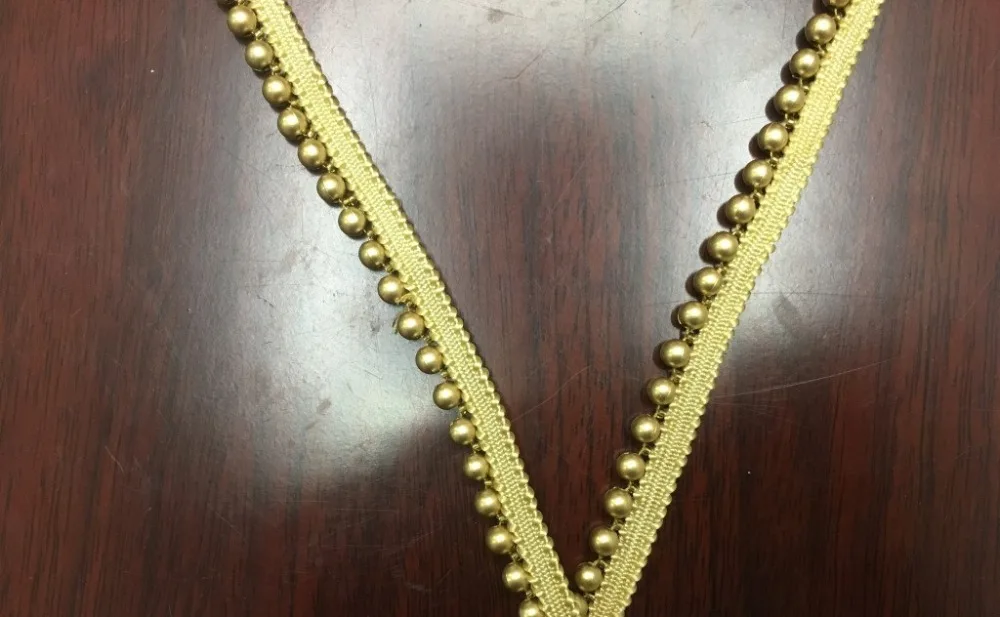 10 ярдов/партия золотистая отделка из бисера | Дом и сад