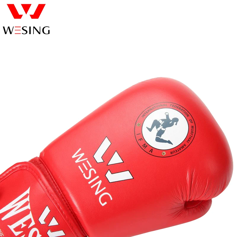 Фото Перчатки из микрофибры weiing IFMA Muay Thai, для тренировок и соревнований, боксерские перчатки, 10 унций №4