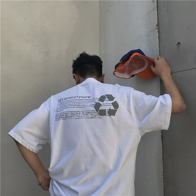 Летняя Корейская версия 2019 года Мужская комфортная популярная парная футболка с