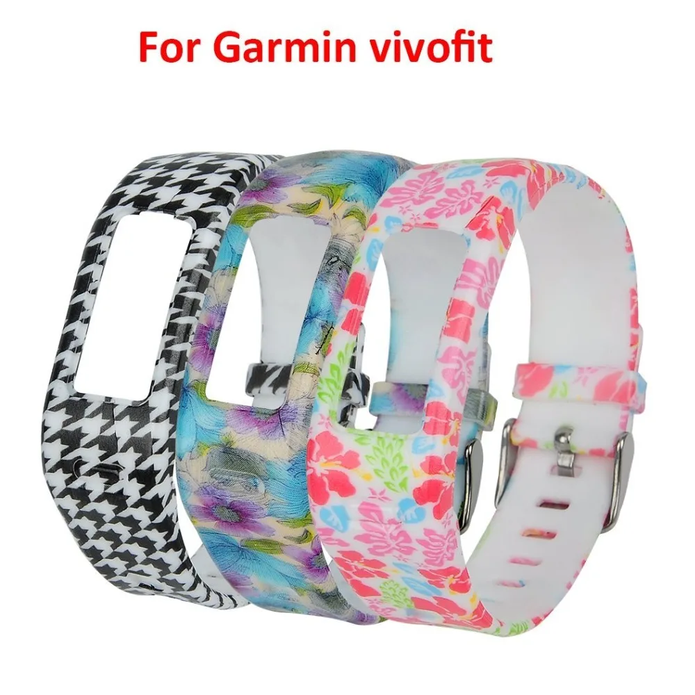 (JM1PTHS) 3 шт./лот HB4029 сменный резиновый ремешок с застежками для Garmin Vivofit браслет без