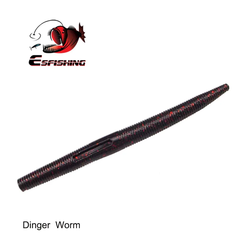 ESFISHING рыболовные приманки Sea Dinger Worm 140 мм 8 г 10 шт. приманка для джиггинга Мягкая