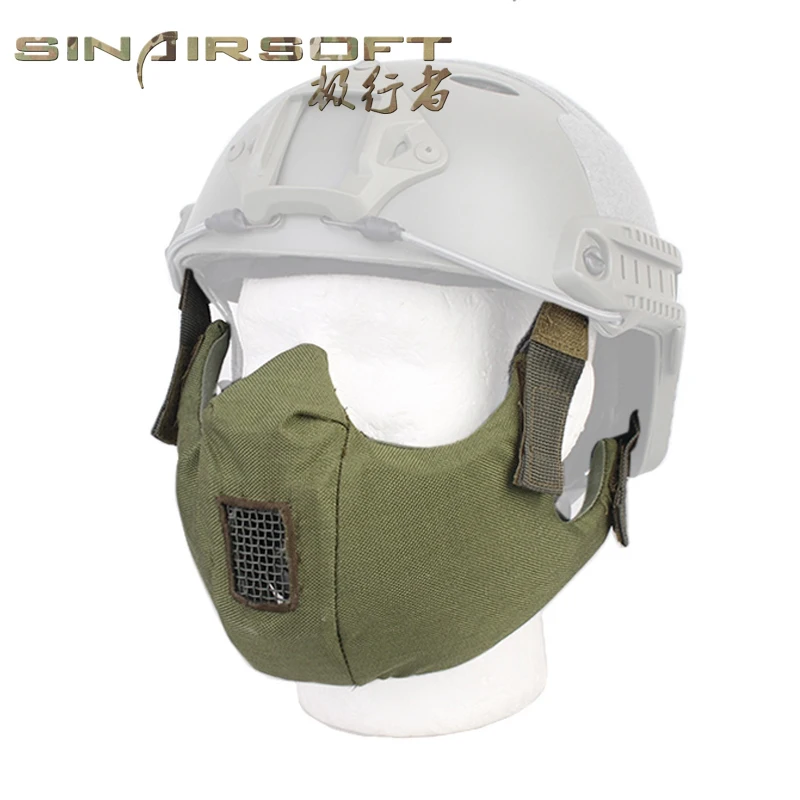 Тактическая защитная маска на половину лица SINAIRSOFT защитные очки для быстрого