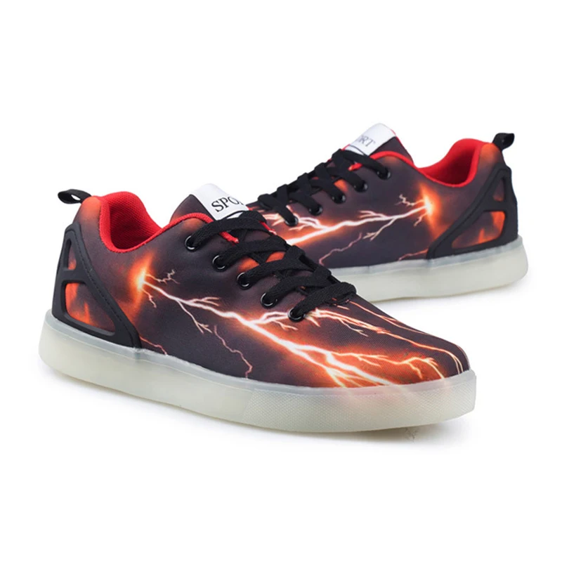 2016 светящаяся обувь со светодиодной подсветкой Повседневная модная