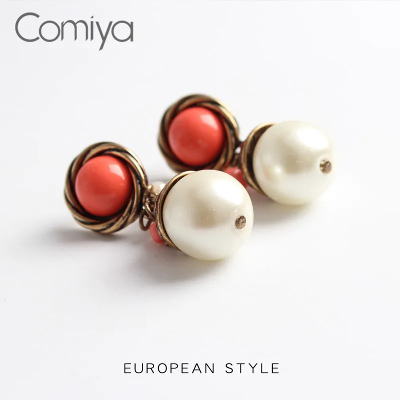 Comiya Висячие серьги корейские Brinco модные ювелирные изделия акриловый круглый