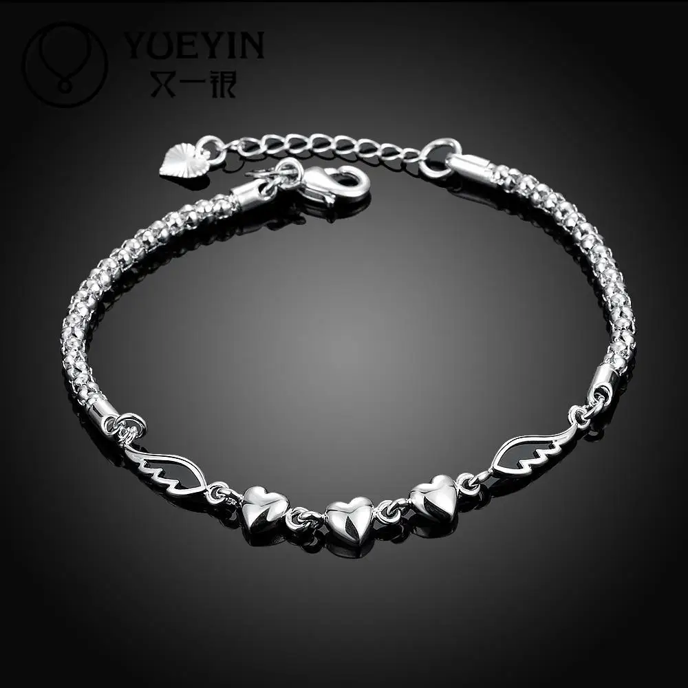 Новый модный посеребренный браслет для женщин Европейский стиль ювелирные