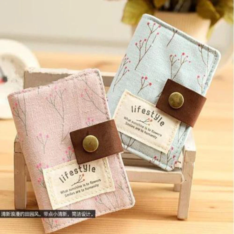 

Cute 20 Bits Card ID Holders Case Canvas Function Business Card Holder Women Credit Passport Card Bag Passport Card Wallet