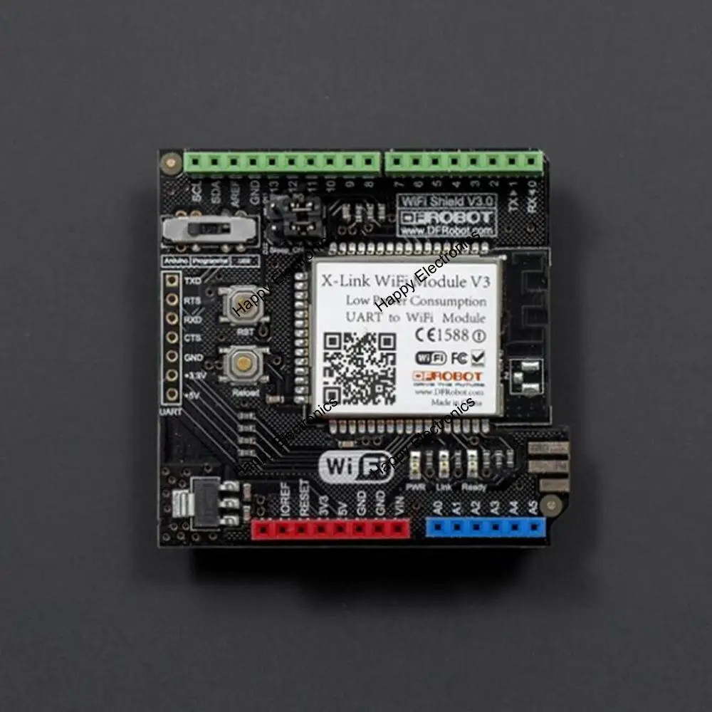 DFRobot WiFi Щит Модуль V3 с PCB антенной 5 в 802.11b/g/n 2 4 ~ 497G 54 Мбит/с поддерживает AP и STA