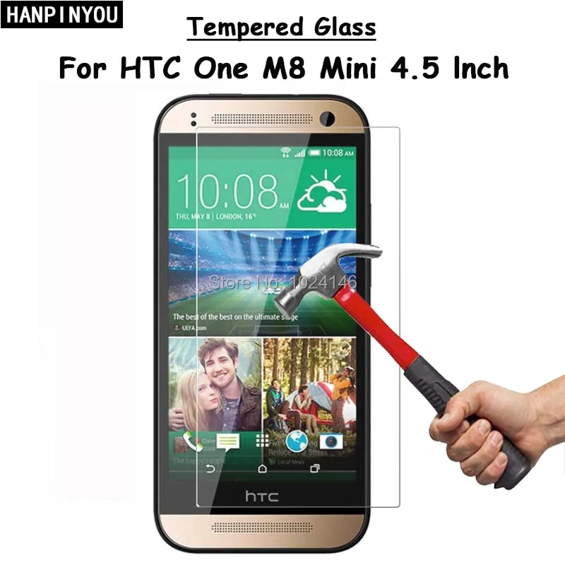Для HTC One M8 Mini/One Mini 2 4 5 &quotпрозрачное закаленное стекло Защита экрана Ультра тонкая