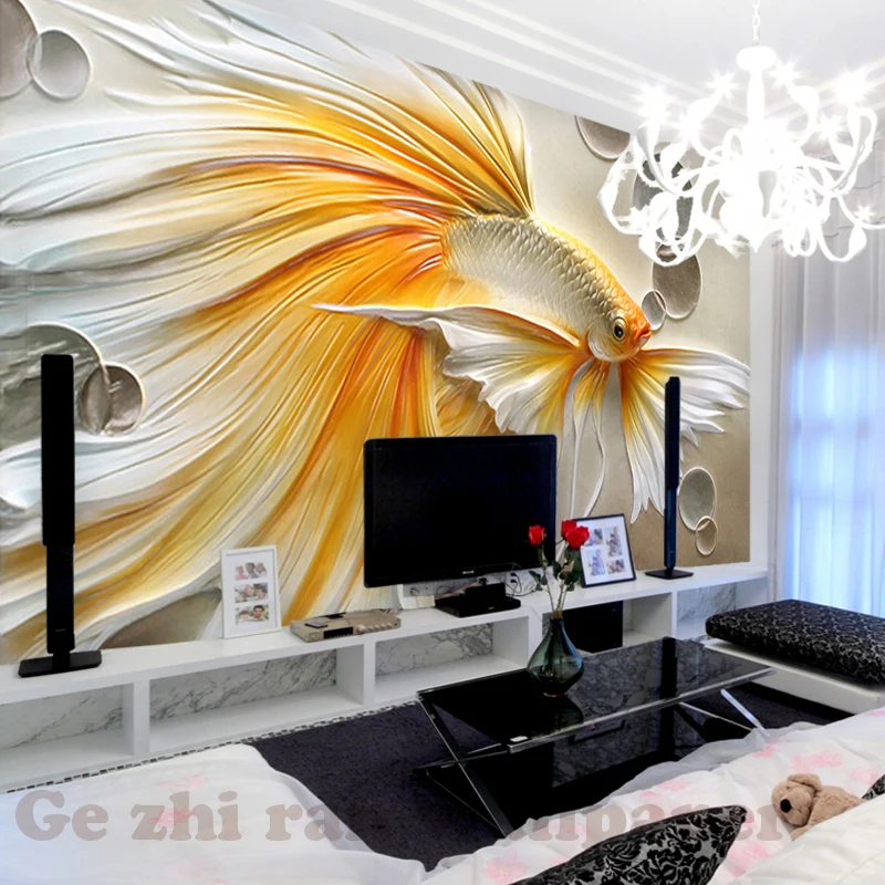 Пользовательские фото обои Живопись 3D стереоскопическая картина маслом Relie