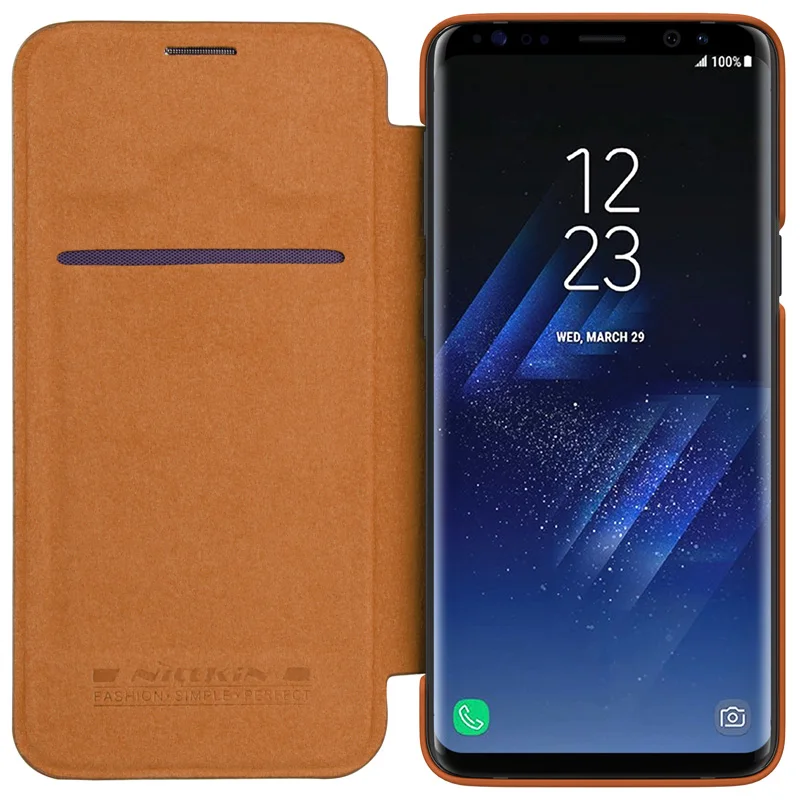 Кожаный флип-чехол Nillkin Qin для samsung Galaxy S10 Plus 5G S9 Plus Lite
