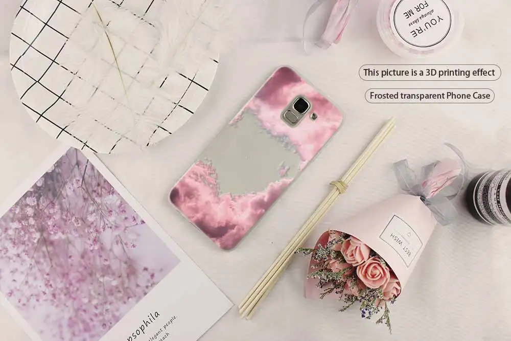Милый чехол для телефона kawaii sky space мягкий силиконовый Samsung Galaxy j6 J8 J7 J5 J3 J4 Plus 2018 2017