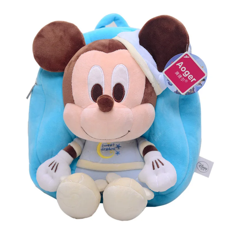 mickey Дисней Мультяшные плюшевые игрушки сумка Детская Микки Маус Минни рюкзак для детского сада - Цвет: mickey