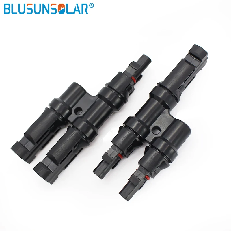 

10Pairs/Lot TUV Approved DC 1000V High Performance 15 years Guarantee Solar 2 in 1 T Branch Connector for PV Solar System