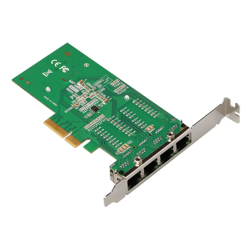 I350T4 1000 Мбит/с PCI Express pcie 4 x RJ45 гигабитный Ethernet LAN четырехпортовый серверный адаптер