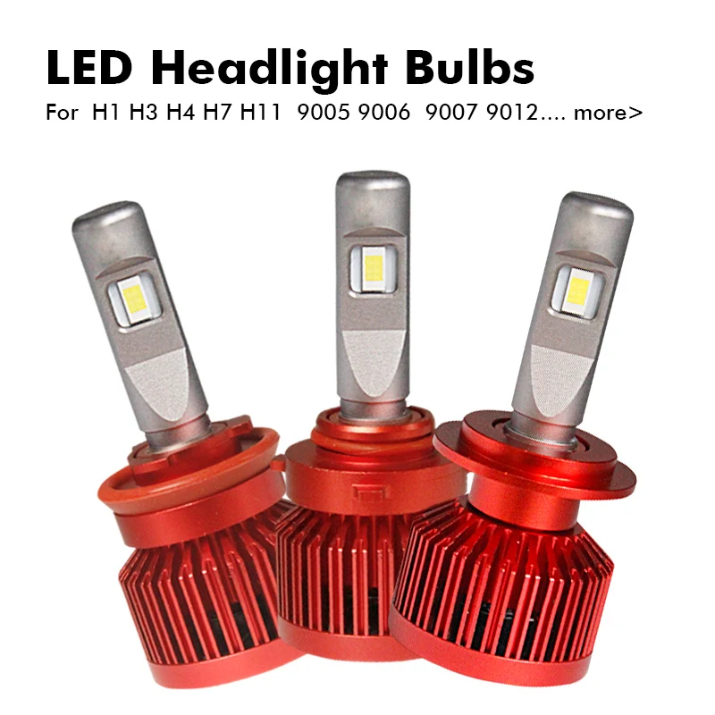 H7 led 24V лампы для фар водонепроницаемые IP67 CSP 6000k 4300k 72W H1 H11 9005 9006 Автомобильные фары