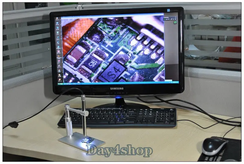 2MP USB цифровой микроскоп видео веб-камера лупа камера стенд | Красота и здоровье