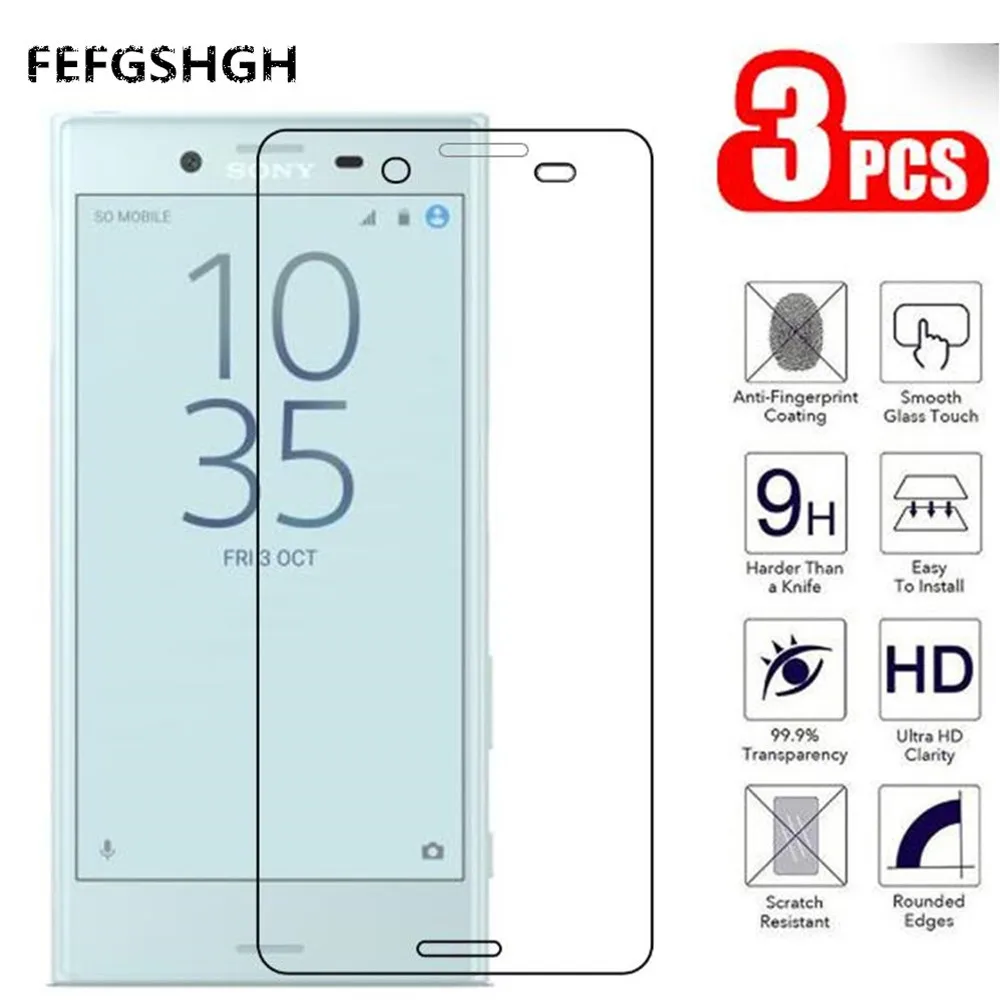 Для Sony X Compact закаленное стекло 9H 2.5D Защитная Пленка премиум-класса для Xperia / Mini F5321