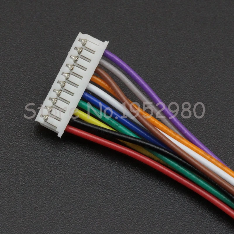 10 шт. Штекерный разъем 1 25 мм длиной 15 см 28AWG 2/3/4/5/6/7/8/9/10/11/12 контактов разноцветные
