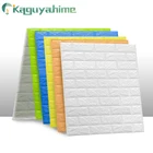 Настенные 3D наклейки Kaguyahime, самоклеящиеся обои из пеноматериала и кирпича, водонепроницаемые экологические, мраморные, сделай сам, для спальни, кухни