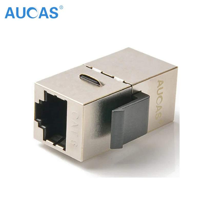 10 шт. AUCAS высокое Скорость RJ45 Cat6 FTP цинковый сплав модуль экранированный Rj45