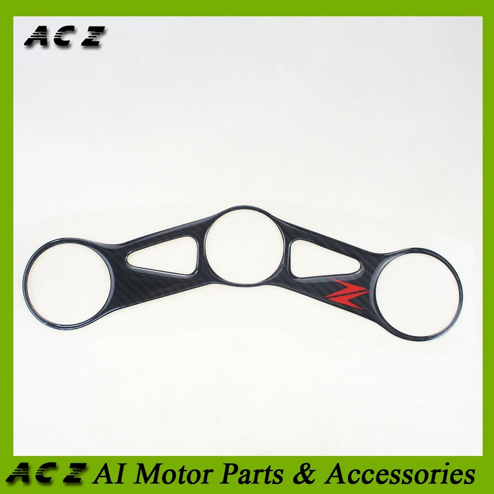 

ACZ Motorcycle Triple Tree Top Clamp Decal Carbon Fiber Upper Front Protector Sticker For Kawasaki ZX10R ZX-10R 2004-2005