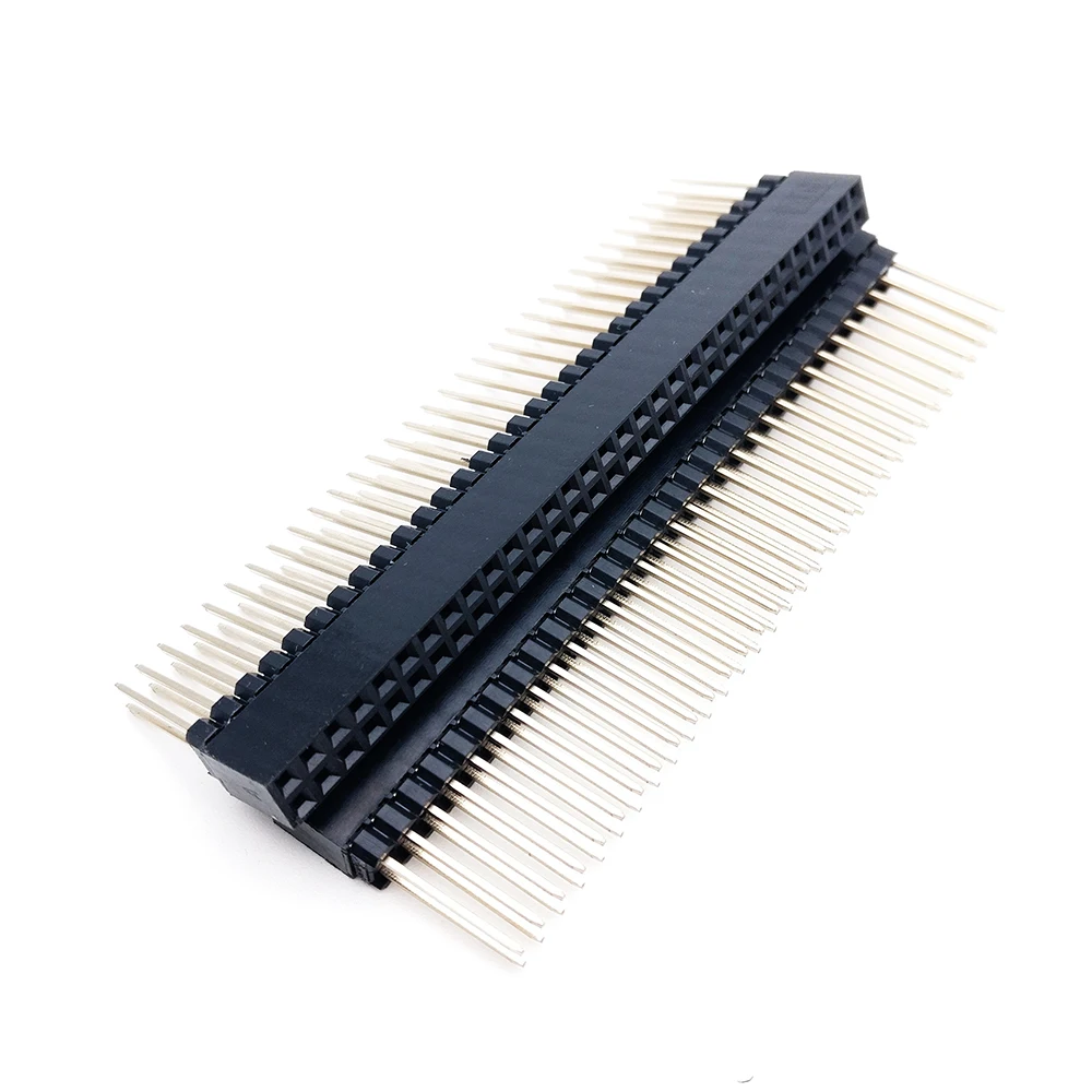 10 шт. коннекторы с прямыми штанинами PC104 2 54 мм 2x32P 12 мм|double connector|double rowrow pin |