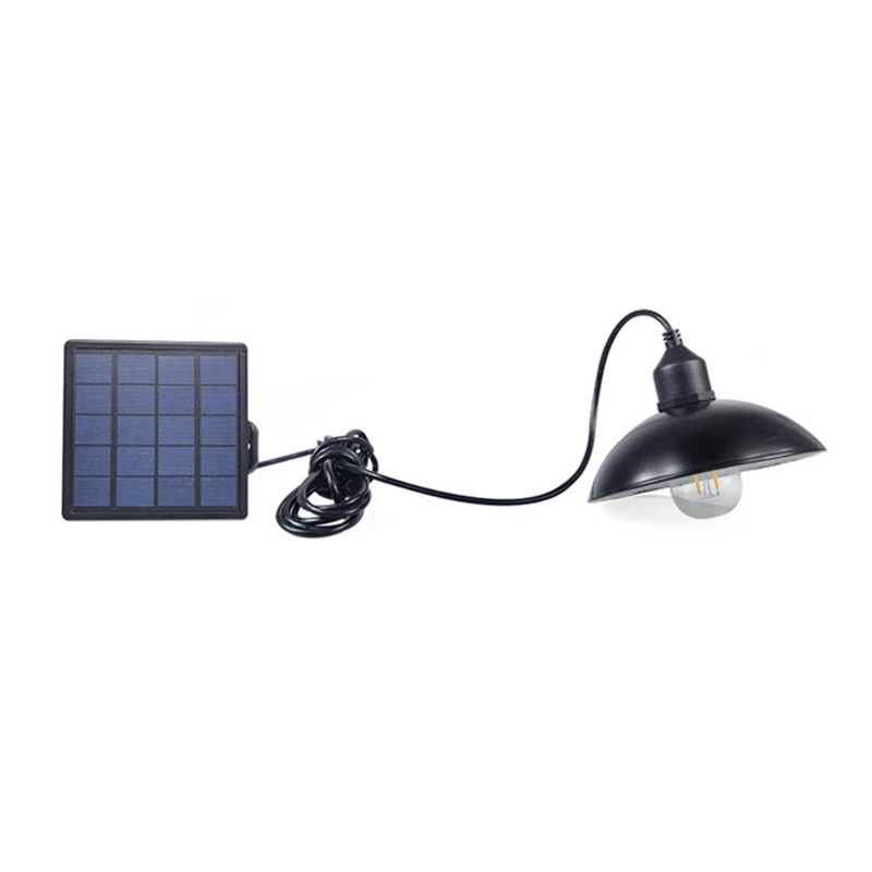 Фото CLAITE светодиодный подвесной светильник на солнечной батарее в стиле ретро