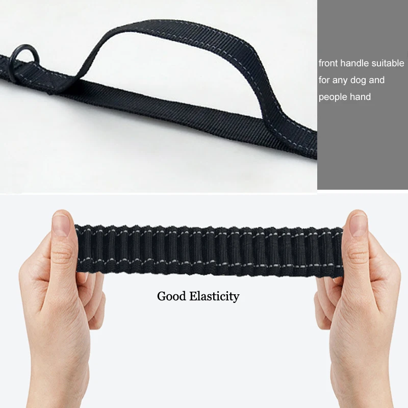 Светоотражающий Поводок для собак с 2 ручками дополнительного управления