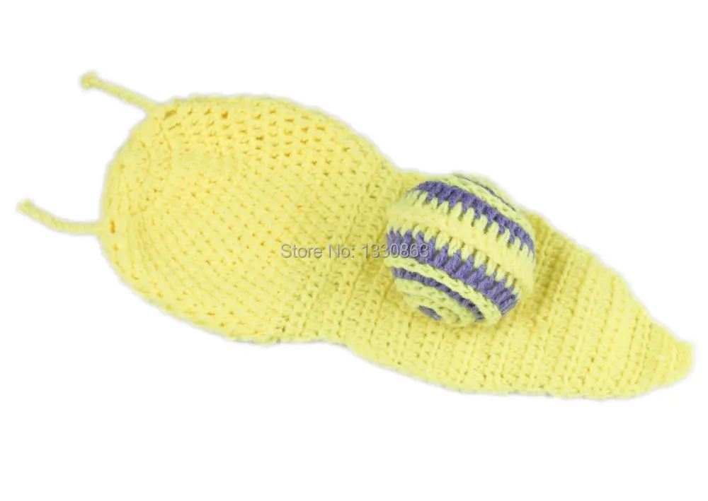 NEW Toddler Baby set Beanie Costume Animal Sweet Snail Hats Caps Sets Taking Photography Props Knit Crochet DEG |