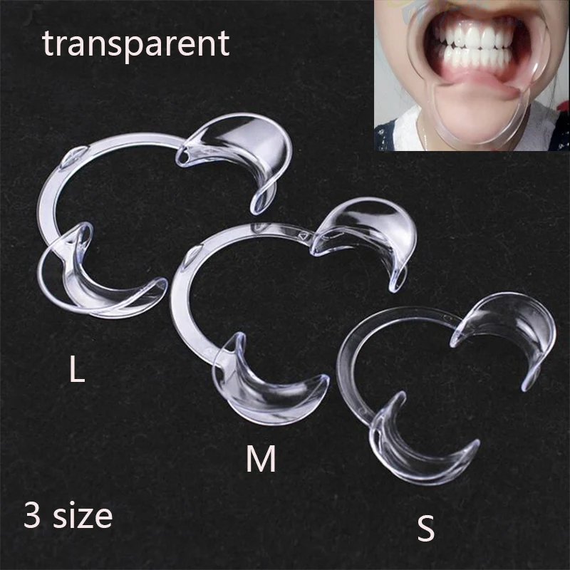 

5pcs C Shape Mouth Opener Mouth Gag Dental Orthodontic Tool Food Grade Cheek Retractor Mouth Spreader Lip Oral Clean Opener