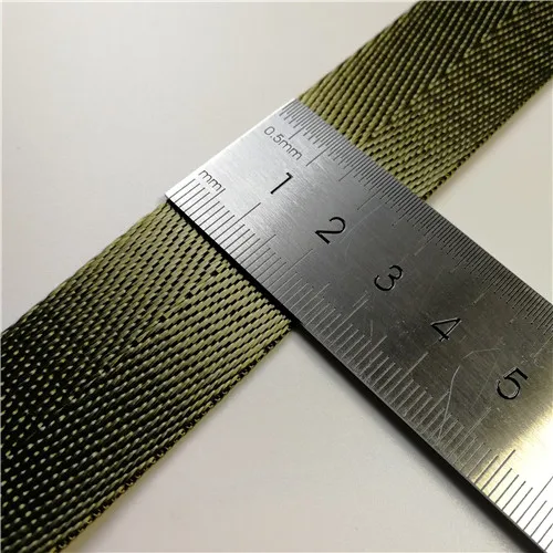 Army2 25mm wide 25 мм(" ширина) тесьма 5 ярдов армейский зеленый нейлон 38 мм 50 мм полиэстер Военная тесьма обвязка плетеный мешок ремень одежды обувь - Цвет: Army2 25mm wide