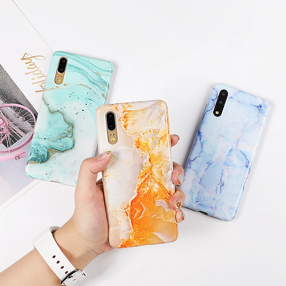 Чехол для телефона LOVECOM для huawei mate 30 20 Pro Lite P30 P20 Pro Lite Nova 4 3 3e винтажная мягкая задняя крышка IMD с треснутым мрамором
