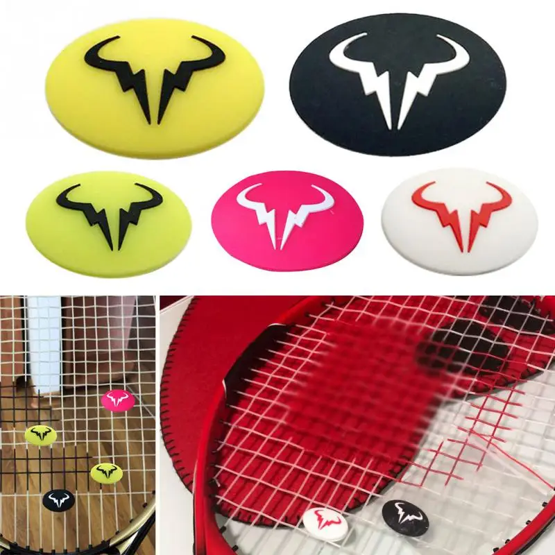 

Cartoon Tennis Racket Shock Absorber Vibration Dampeners Silicone Durable Tennis Accessories