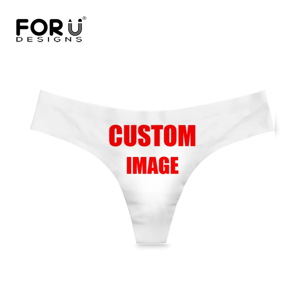 FORUDESIGNS ультратонкие сексуальные женские стринги с забавным 3D рисунком собаки