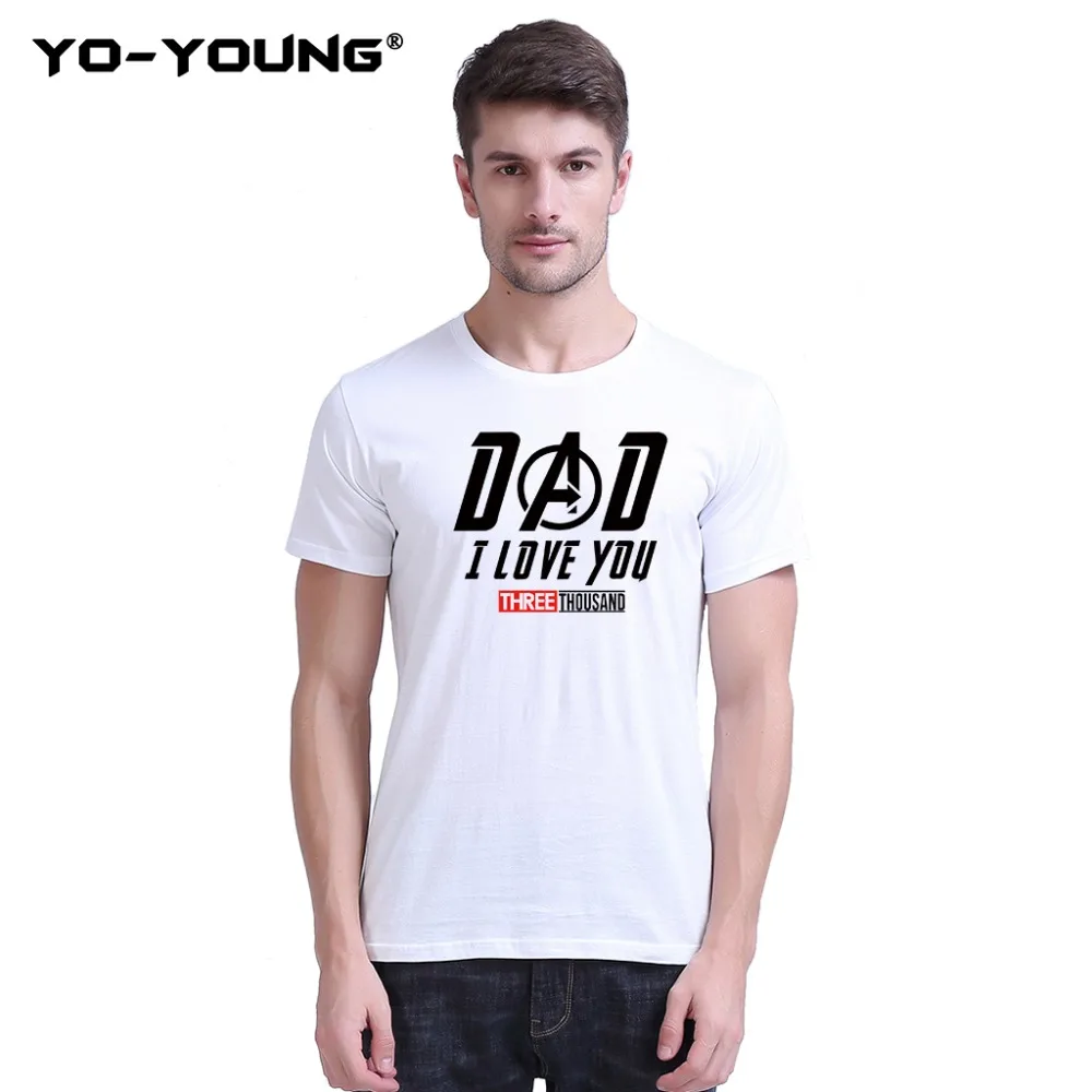 Футболки с надписью Yo Young I Love You 3000 мстители Железный человек Тони Старк унисекс