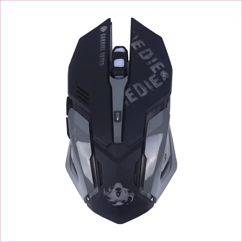 OW мышь с дышащей светодиодной подсветкой игровая D. VA Genji Reaper проводная USB