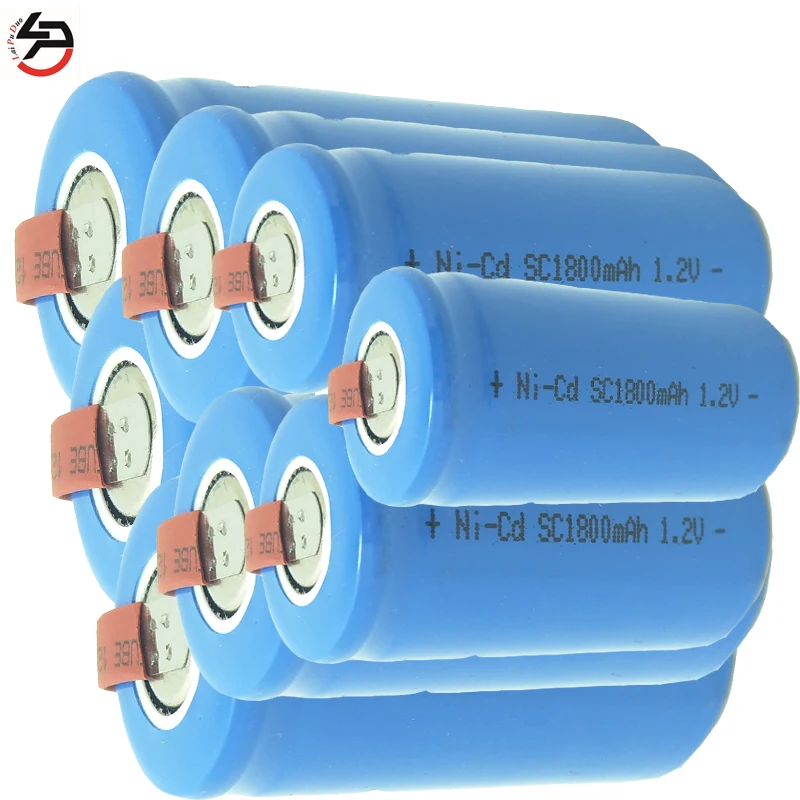 Laipuduo 8 шт. SC аккумуляторные батареи 1 2 в 1800 мАч power bank аккумулятор SUB C