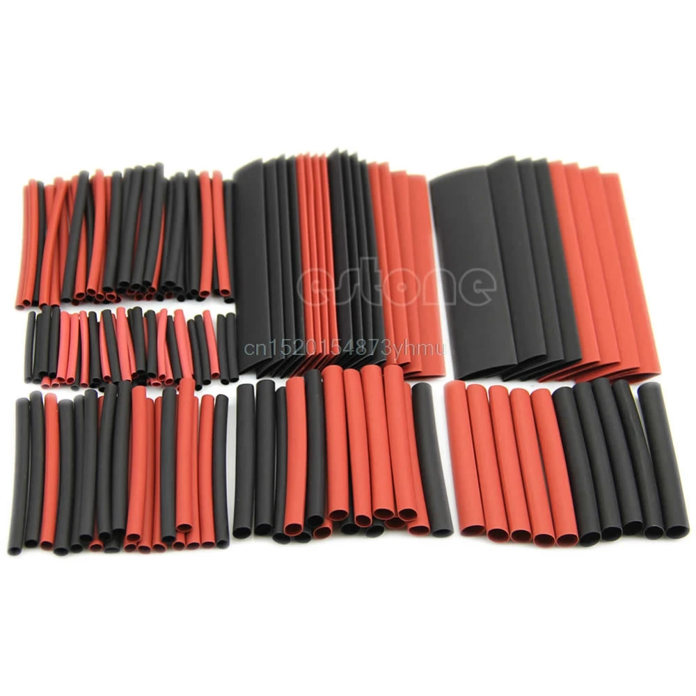 

New 150pcs 2:1 Polyolefin Heat Shrink Tubing Tube Sleeving Wrap Wire Kit Cable #L057# new hot