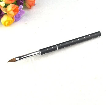 

Freeshipping Wholesale Nail Tools #10 New Design Pure kolinsky professional Diamond and painting flower Nail acrylic brush