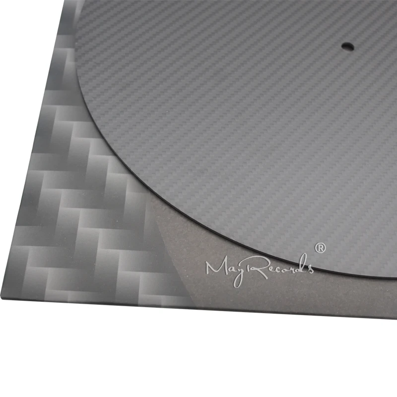 Высококачественный 12 дюймовый коврик из углеродного волокна LP Slipmat для