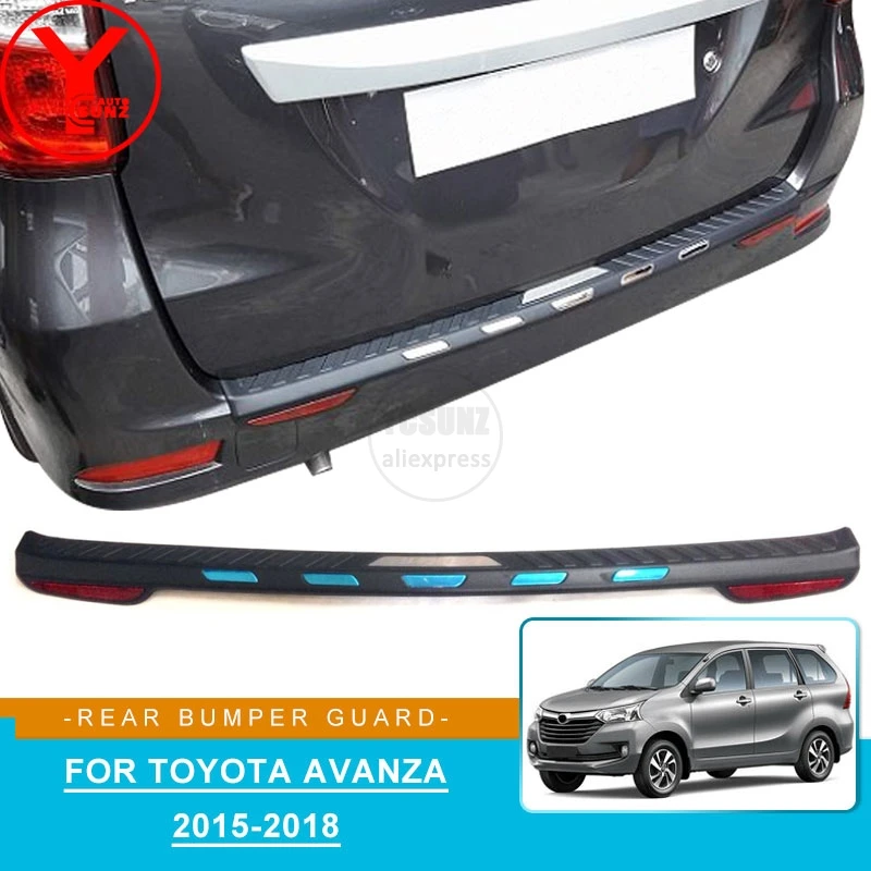 ABS Автомобильный задний бампер наклейка для toyota avanza 2015 2016 2017 2018 аксессуары