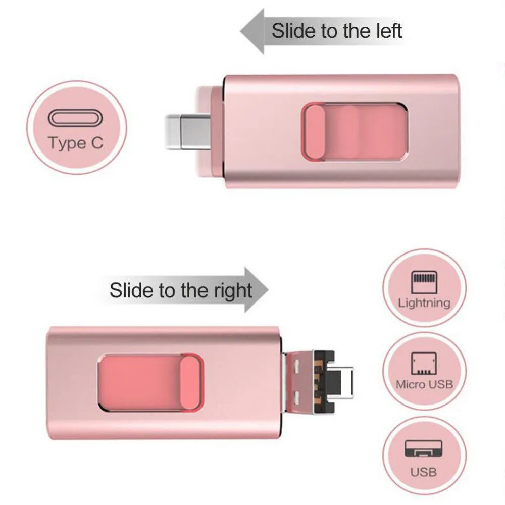 Флеш накопитель Usb 3 0 флеш для iPhone X XS 7 8 6S PC 32 Гб 64 128 ГБ 256 Android|Картридеры| |