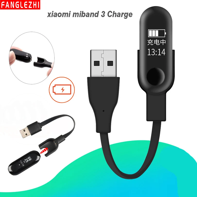 Быстрое зарядное устройство USB для Xiaomi mi Band 3 band Смарт браслет 2 зарядный кабель